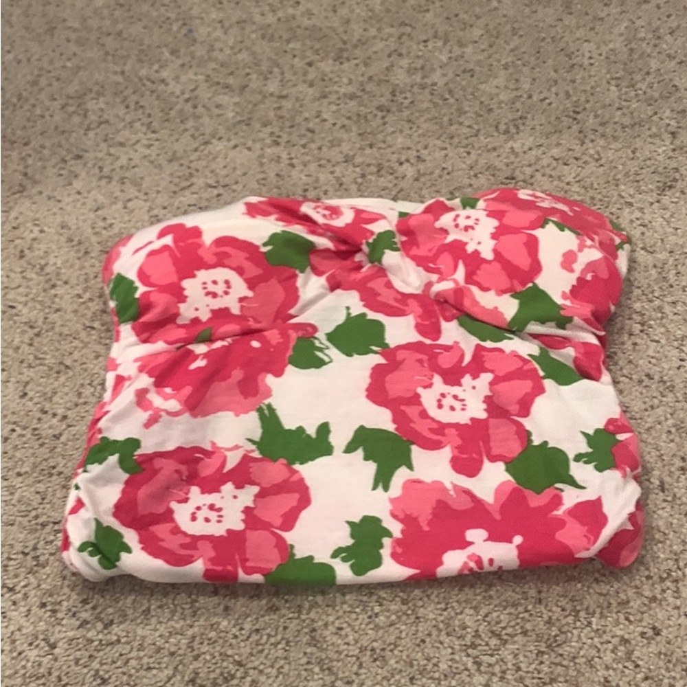 Rue21 Floral Strapless Shirt (M/L)